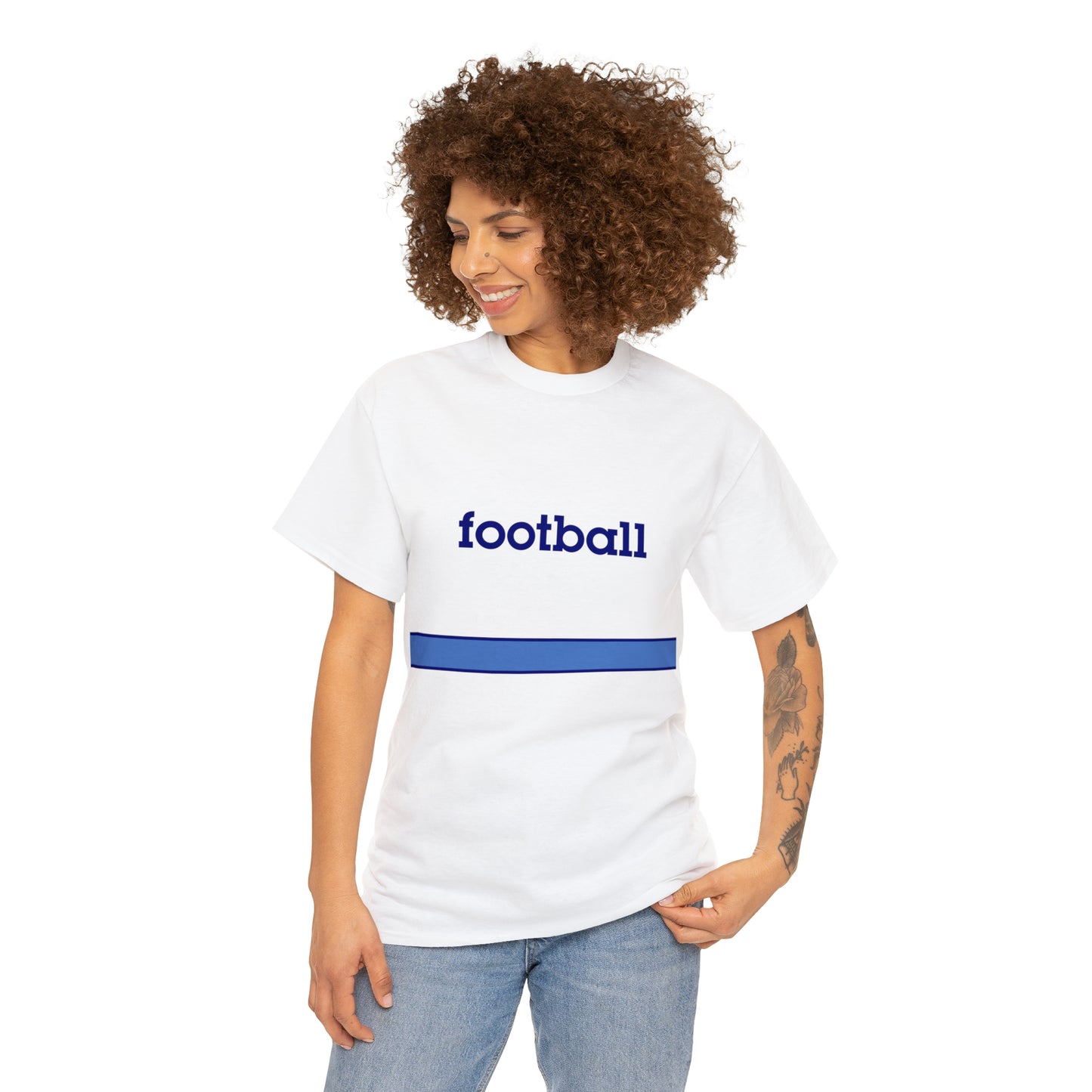 "Generic Football" Unisex Heavy Cotton Tee