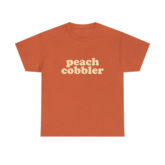 "Peach Cobbler" Unisex Heavy Cotton Tee (Orange)