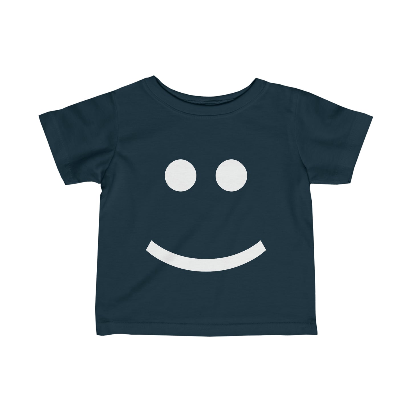 "Happy Toddler" Fine Jersey Tee (White Graphic)