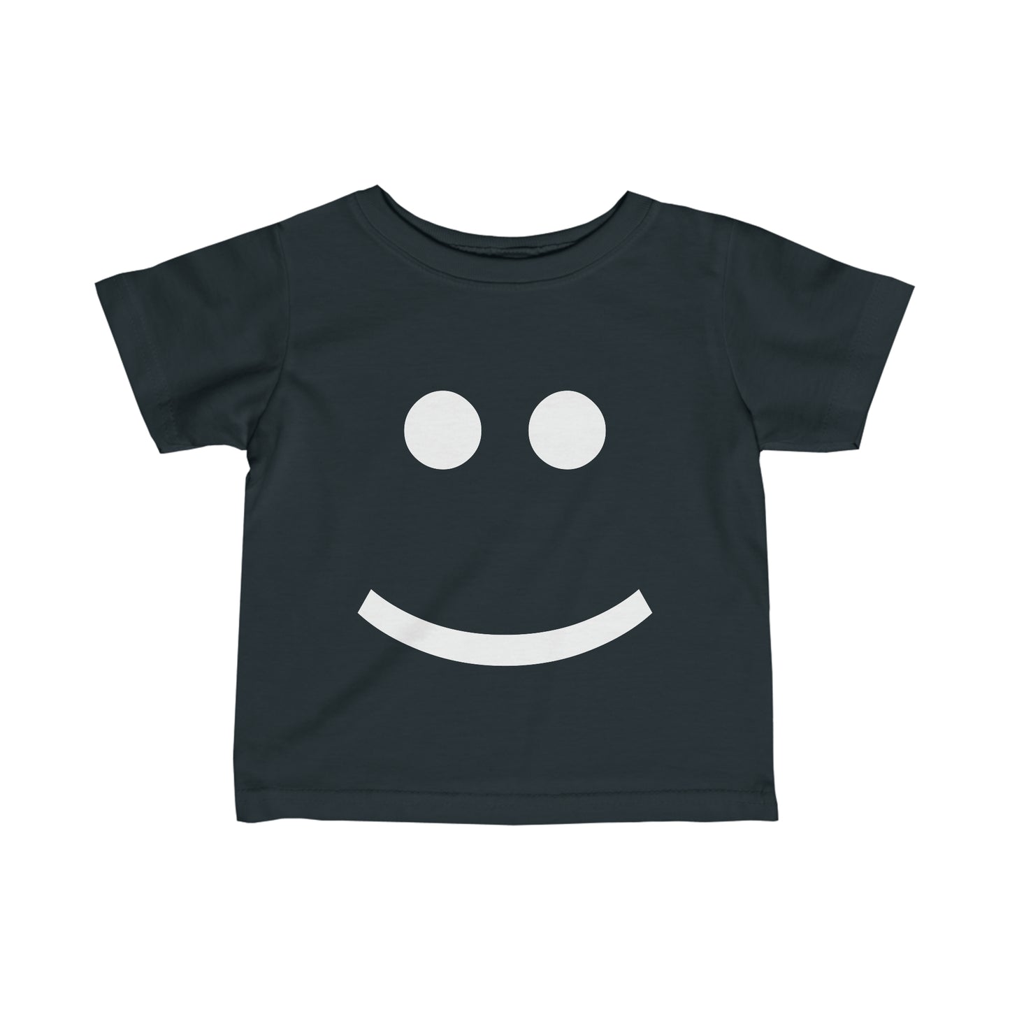 "Happy Toddler" Fine Jersey Tee (White Graphic)