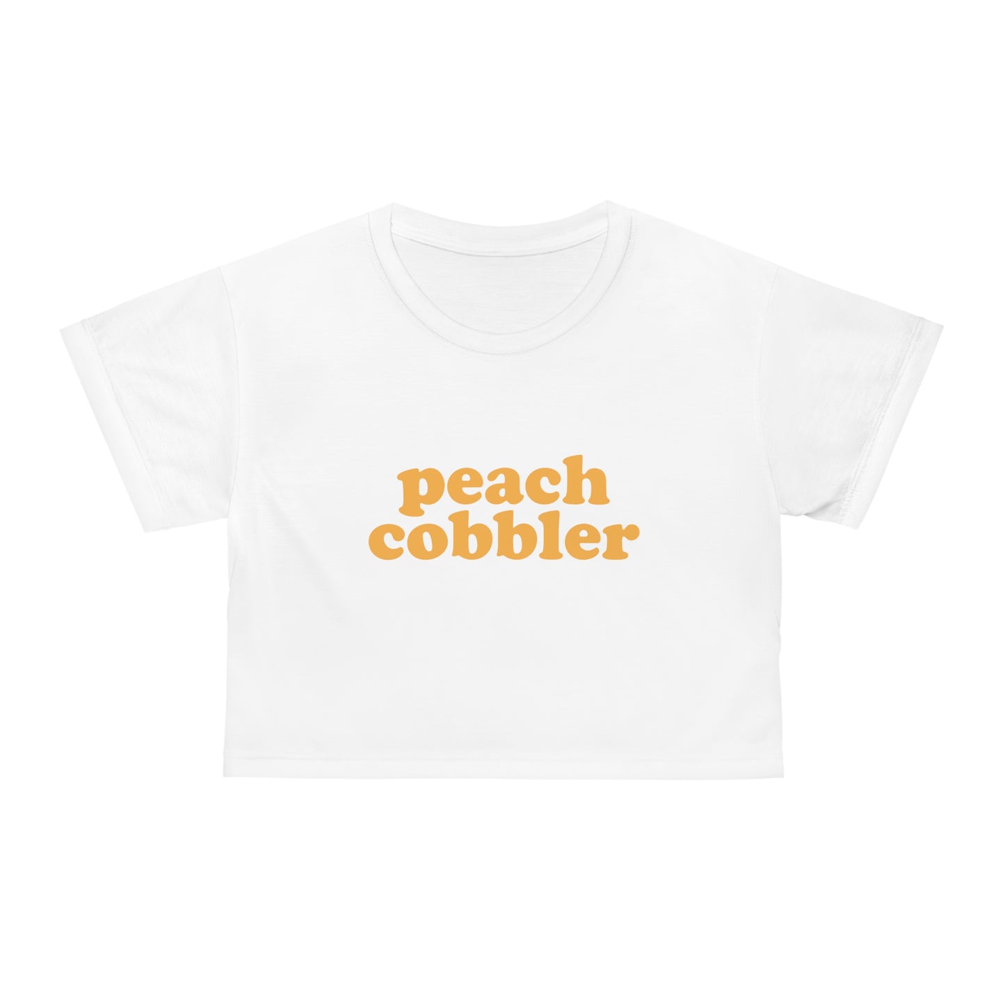 "Peach Cobbler" Ladies Crop Tee