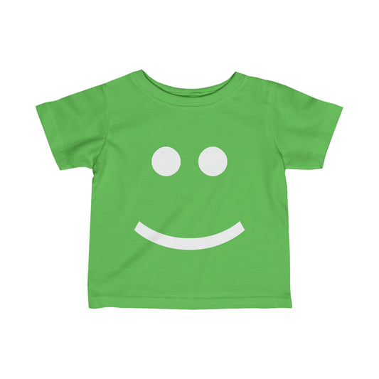 "Happy Toddler" Fine Jersey Tee (White Graphic)