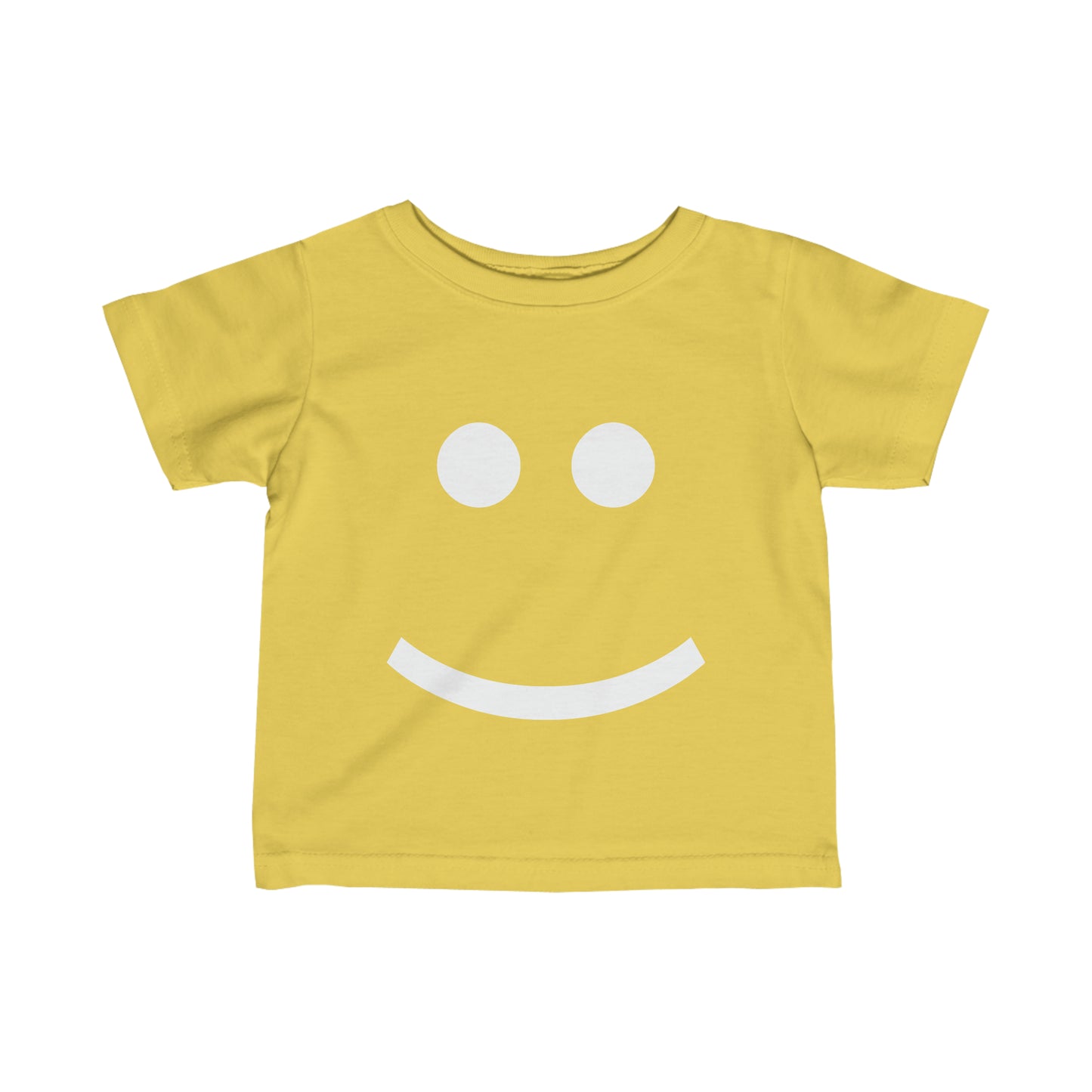 "Happy Toddler" Fine Jersey Tee (White Graphic)