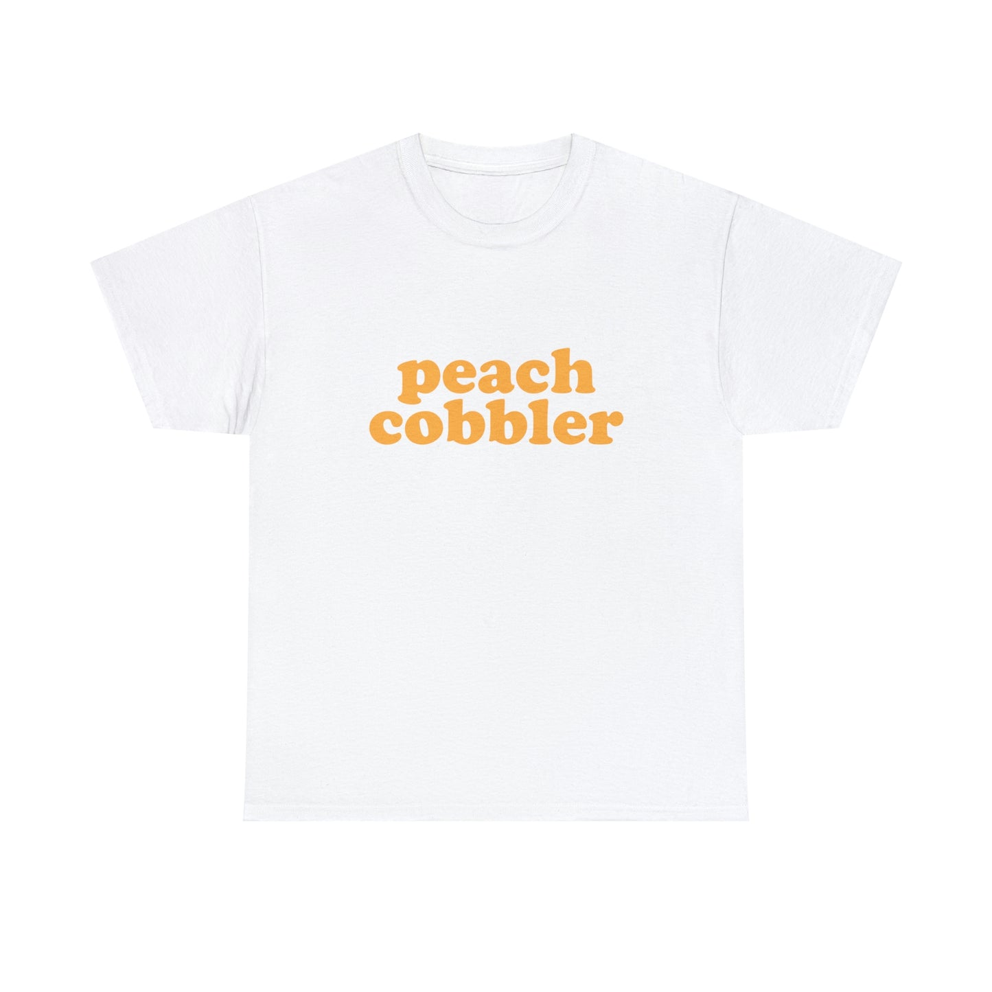 "Peach Cobbler" Unisex Heavy Cotton Tee (White)