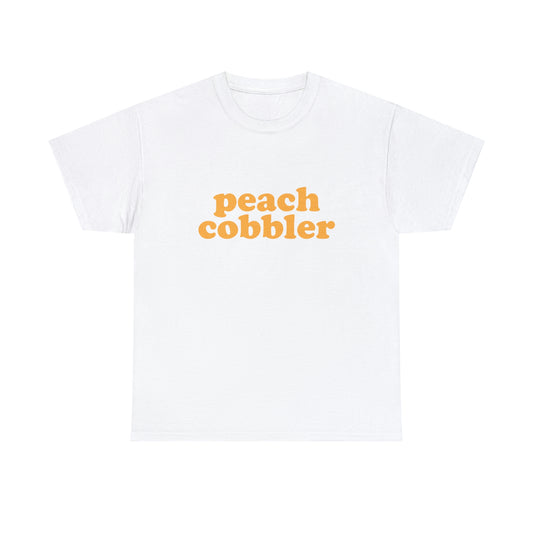 "Peach Cobbler" Unisex Heavy Cotton Tee (White)